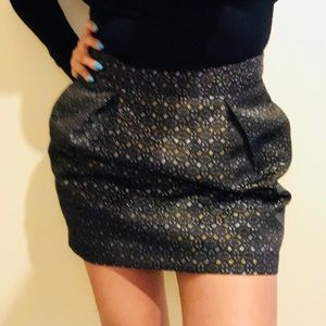 Shimmer silver and gold skirt